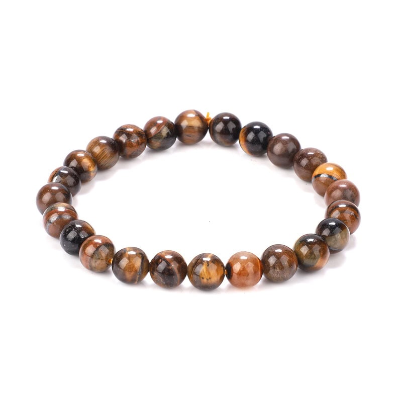 Certified Tiger Eye Bracelet - 8MM Beads