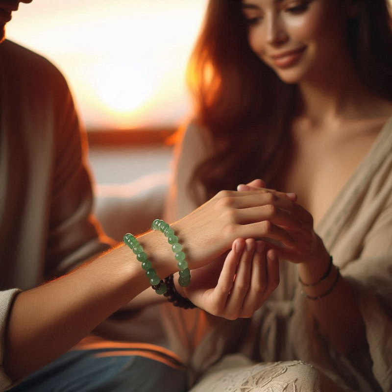 Green Aventurine Bracelet for Relationship and Good Luck